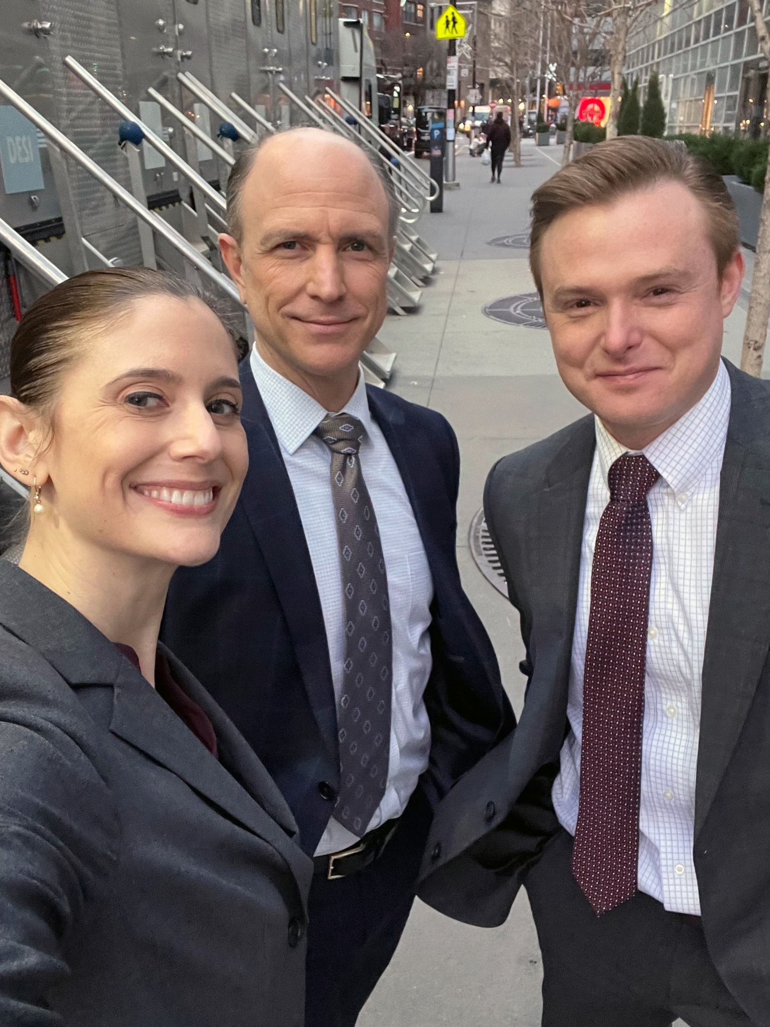 Drew Moore with cast members